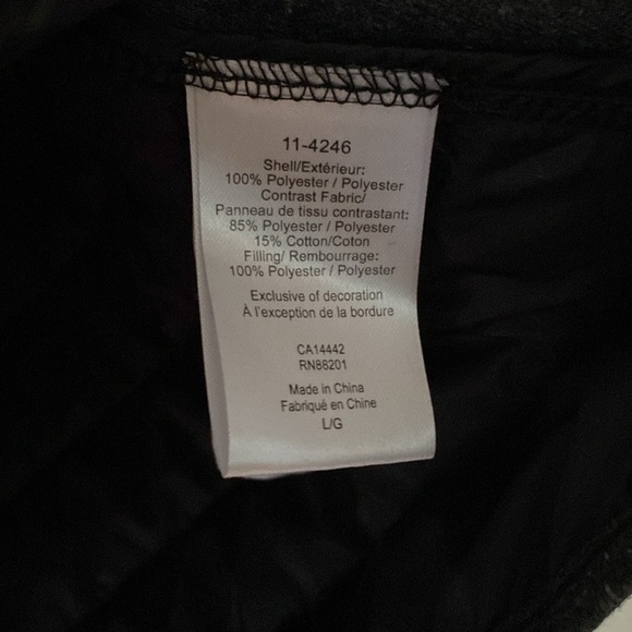 CHCB Cycling Quilted Jacket‎ Vest Shirt Light Jacket Black Puffy Gray Size Large - Picture 10 of 14